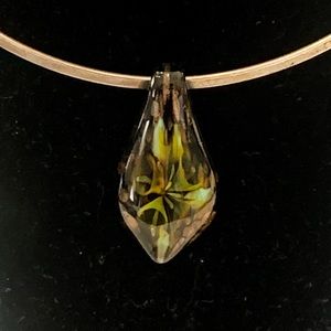 Unique resin pendant